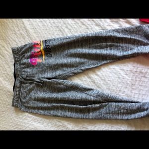 vs pink grey joggers